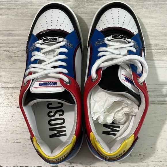 Moschino Kevin 40 Color block Sneakers New Size 38 - Picture 5 of 15